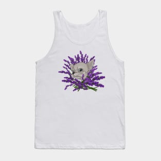 Chihuahua with lavender Tank Top